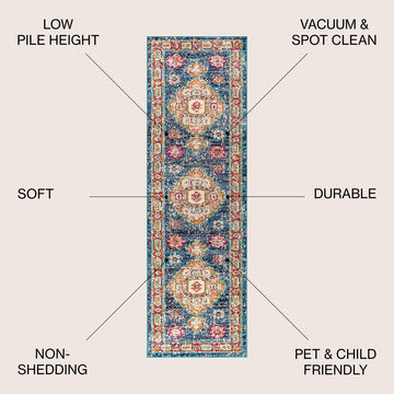 Bpl bohemian Flair Boho Vintage Medallion Area Rug